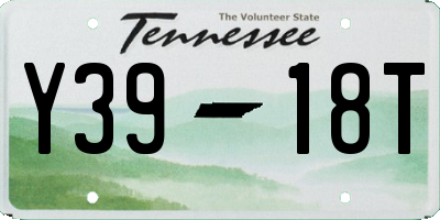 TN license plate Y3918T