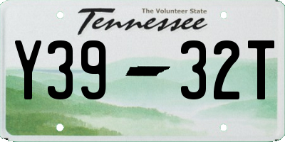 TN license plate Y3932T