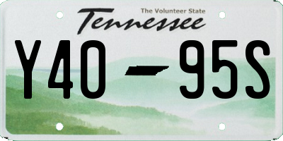 TN license plate Y4095S