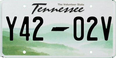 TN license plate Y4202V
