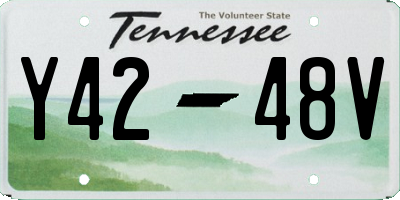 TN license plate Y4248V