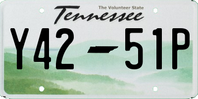 TN license plate Y4251P