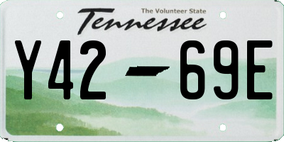 TN license plate Y4269E