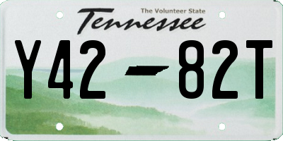 TN license plate Y4282T