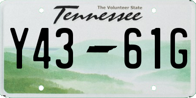 TN license plate Y4361G