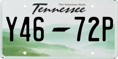 TN license plate Y4672P