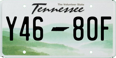 TN license plate Y4680F