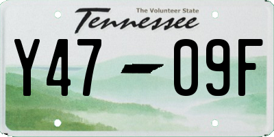 TN license plate Y4709F