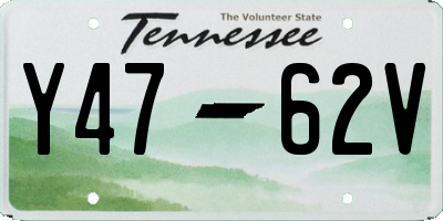 TN license plate Y4762V