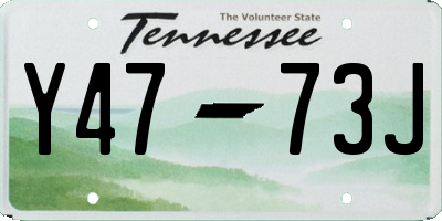 TN license plate Y4773J