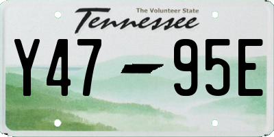 TN license plate Y4795E