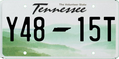 TN license plate Y4815T