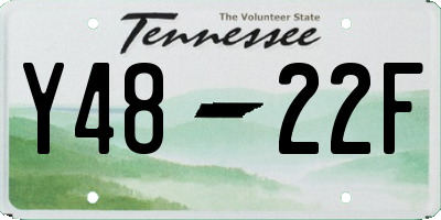 TN license plate Y4822F