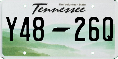 TN license plate Y4826Q