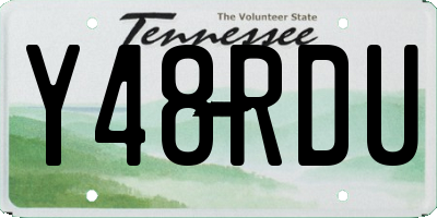 TN license plate Y48RDU