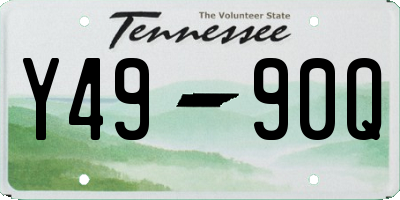 TN license plate Y4990Q