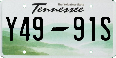TN license plate Y4991S
