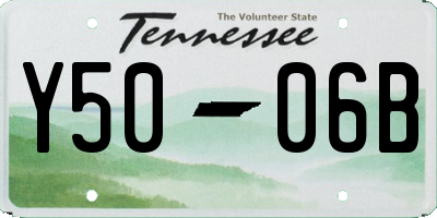 TN license plate Y5006B