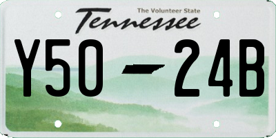 TN license plate Y5024B
