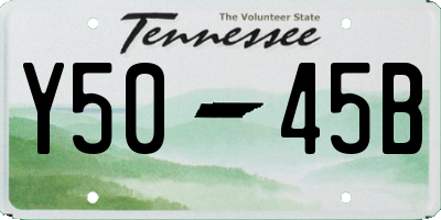 TN license plate Y5045B