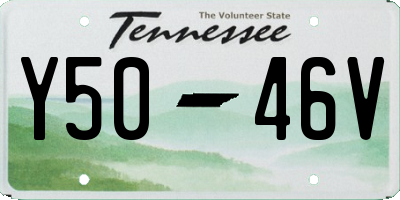 TN license plate Y5046V