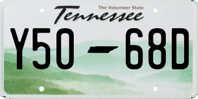 TN license plate Y5068D