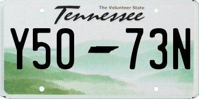 TN license plate Y5073N