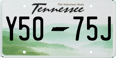 TN license plate Y5075J
