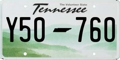 TN license plate Y5076O