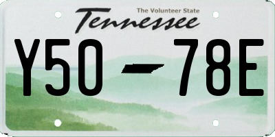 TN license plate Y5078E