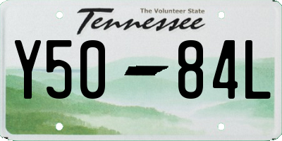 TN license plate Y5084L