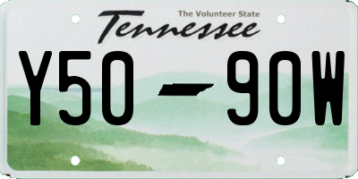 TN license plate Y5090W