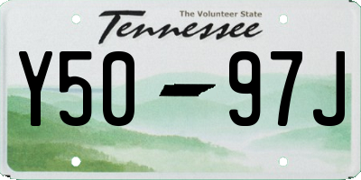 TN license plate Y5097J