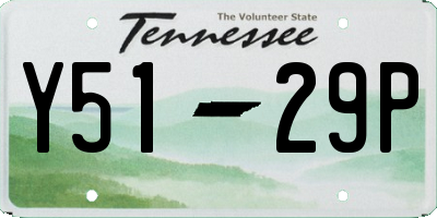 TN license plate Y5129P