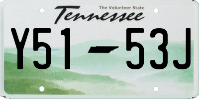 TN license plate Y5153J