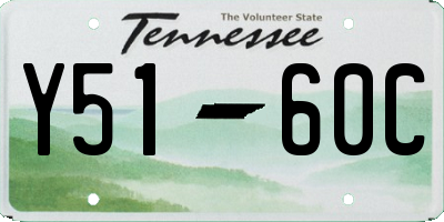 TN license plate Y5160C