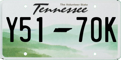 TN license plate Y5170K