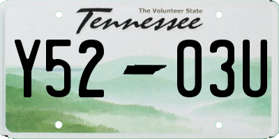 TN license plate Y5203U