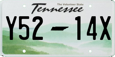 TN license plate Y5214X