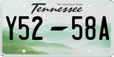 TN license plate Y5258A