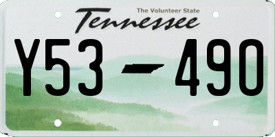 TN license plate Y5349O