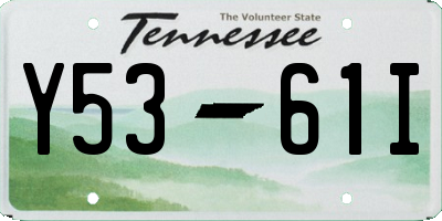 TN license plate Y5361I