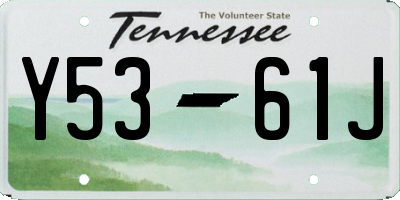 TN license plate Y5361J