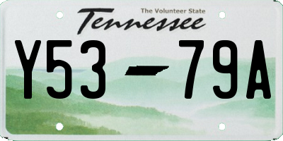 TN license plate Y5379A