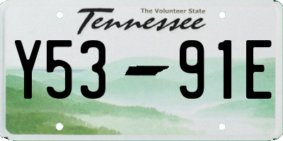 TN license plate Y5391E