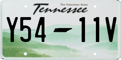 TN license plate Y5411V
