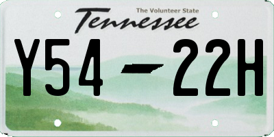 TN license plate Y5422H