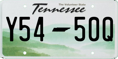 TN license plate Y5450Q