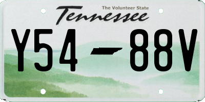 TN license plate Y5488V