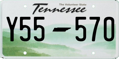 TN license plate Y5557O